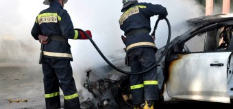 Incendiu în capitală! Mai multe maşini au fost cuprinse de flăcări într-o parcare din sectorul Ciocana //VIDEO