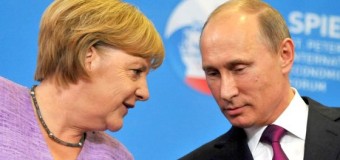 Putin şi Merkel au purtat o convorbire telefonică
