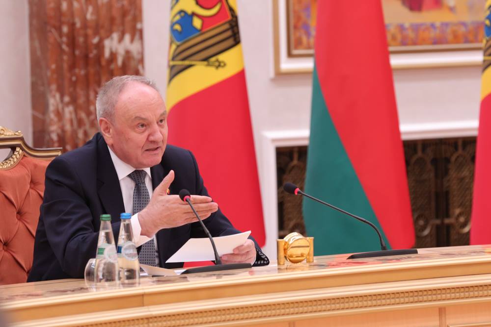 Timofti la Minsk: Prezența produselor moldovenești pe piața estică se poate realiza cu ajutorul statului Belarus