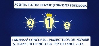 Concursul proiectelor de inovare si transfer tehnologic pentru anul 2016 a fost lansat