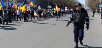 Aproximativ 7000 de persoane au participat la Marșul unioniștilor