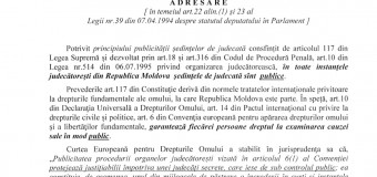 Deputații PLDM au adresat un demers către CSM. Cer asigurarea unui proces public în cazul Filat! (doc)