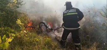 40 focare de vegetație, localizate de pompieri în ultimele 24 de ore (Video)