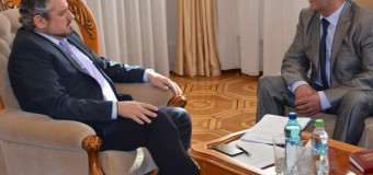 Andrei Galbur s-a întâlnit cu Ambasadorul Ucrainei, Ivan Gnatâşin. Iată ce subiecte au discutat!