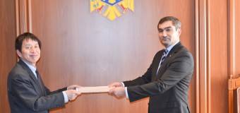 Ambasadorul Japoniei în R.Moldova a prezentat copiile scrisorilor de acreditare (foto)