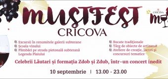 Eveniment unic în inima Moldovei! Amatorii de vinuri, muzică şi distracţie sunt aşteptaţi pe 10 septembrie la Cricova MUST fest