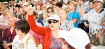 FOTO// Circa 2 mii de orheieni au cerut pentru a 9-a oară libertate lui Șor