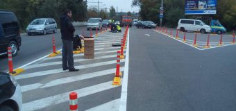 Surpriză pentru şoferi, la intersecția Ismail-Calea Basarabiei-Calea Moșilor din capitală (Foto)