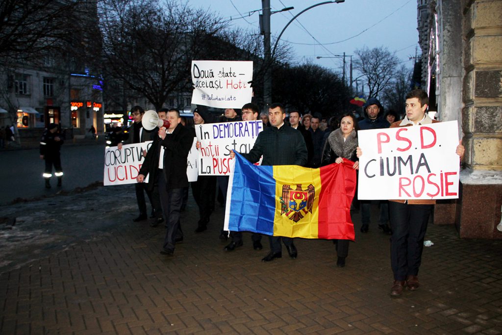 Marșul de solidaritate cu societatea civila protestatara din Romania