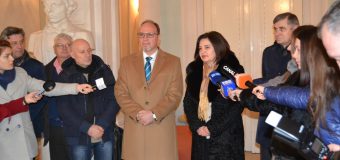 Monica Babuc și Daniel Ioniță au efectuat o vizită de lucru pe șantierul de restaurare a edificiului Sălii cu Orgă din Chișinău (Foto)