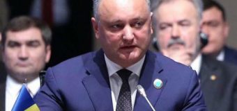 Igor Dodon: R.Moldova împărtășește viziunea cu privire la necesitatea corectării activității OCEMN