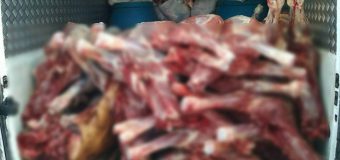 2 tone de carne fără acte de proveniență, confiscate în centrul capitalei