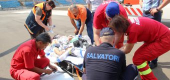 Un minor – transportat în această după amiază cu un echipaj aero –medical SMURD Iași de la Edineț la Chișinău (video)