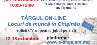 Târgul on-line al locurilor de muncă din Chișinău, ediția a XIII-a