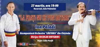 „La frați nu se pun hotare” – concert grandios la București, de Ziua Unirii Basarabiei cu România