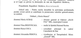 Cine sunt femeile – decorate de șeful statului, în ajun de Ziua Internațională a Femeii