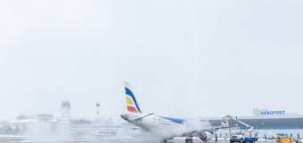 Aeroportul Internațional Chișinău face față cu succes ninsorilor abudente