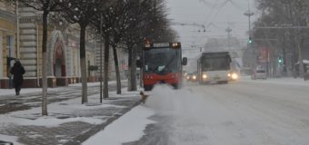 Situaţia în Chișinău, ca urmare a condiţiilor meteo