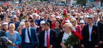 Partidul “Șor” a marcat Ziua Victoriei printr-un marș cu mii de oameni mii