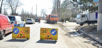 Trafic suspendat în Chișinău. Străzile unde se execută lucrări de reparație