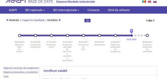 Baza de date “Desene modele industriale”, completată cu o nouă funcționalitate