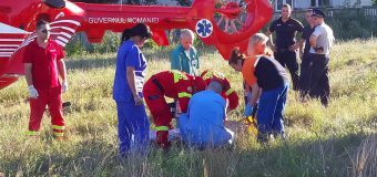 Echipajul SMURD din Galați, într-o intervenție aero-medicală la Cahul