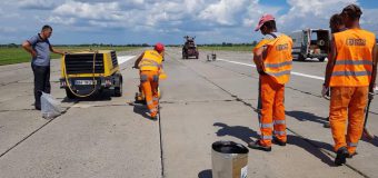 Pista de decolare-aterizare a Aeroportului Internațional Mărculești, renovată de o companie din România