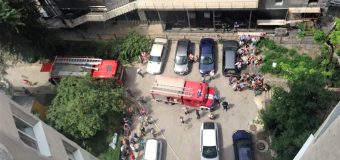 Incendiu într-un apartament de pe strada Ismail. Trei echipaje de pompieri – la fața locului