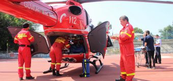 Un echipaj aero-medical SMURD din Iași, într-o misiune în R. Moldova