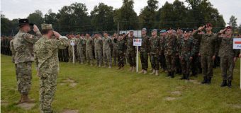 Un contigent al Armatei Naționale – la exerciții de instruire în regiunea Lvov din Ucraina