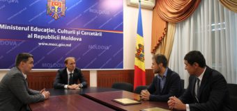 Tenismenul Radu Albot – în vizită la Ministerul Educației, Culturii și Cercetării