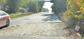 O stradă din sectorul Botanica al capitalei, de astăzi, în reparație