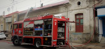 Un incendiu a izbucnit într-o casă de locuit de pe strada București din Chișinău