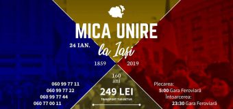 Unioniștii sunt așteptați la Iași să marcheze 160 de ani de la Mica Unire