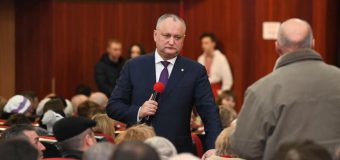 Dodon: Întrevederile cu cetățenii în raioanele țării vor continua