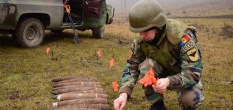 Obiecte explozive din cel de-al Doilea Război Mondial, distruse de geniştii Armatei Naţionale