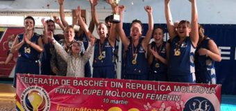Echipa feminină a Școlii Sportive „Speranţa” a cucerit Cupa Moldovei la baschet