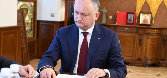 Președintele Dodon, la discuții cu PDM și PSRM: „E ultima în acest format”