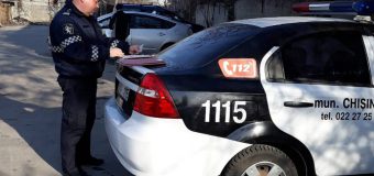 Unitățile de transport a taximetriștilor din Chișinău – verificate de polițiști