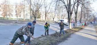 La Chişinău a început curăţenia generală de primăvară