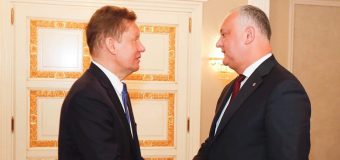 Președintele RM și președintele Consiliului de Administrare al companiei „Gazprom” au examinat perspectivele de cooperare în sectorul energetic