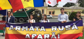 Mai mulți unioniști – la Ambasada Rusiei: Nu vom înceta să facem manifestații până când armata de ocupație nu va fi retrasă