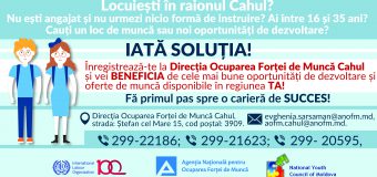 Locuiești în raionul Cahul și cauți un loc de muncă sau oportunități de dezvoltare? Ce trebuie să faci pentru a beneficia de cele mai bune oferte!