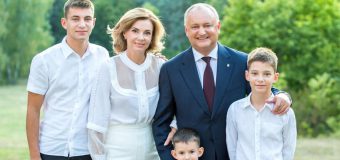 Sărbătoare în familia prezidențială! Dodon: Sper să nu ne oprim la atât