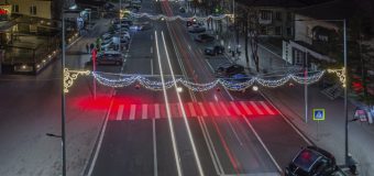 Orhei – orașul din R.Moldova unde trecerile pentru pietoni sunt iluminate cu reflectoare roșii