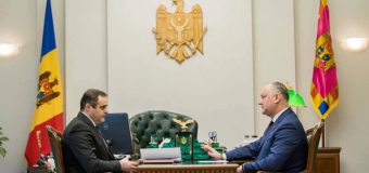 Dodon a avut o întrevedere cu Președintele Consiliului de Administrație al SA „Moldovagaz”