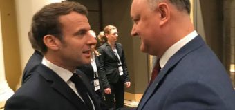 Ce a discutat Dodon cu Macron