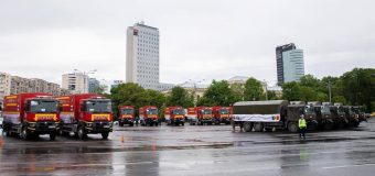 20 de camioane cu echipamente sanitare oferite R.Moldova au pornit astăzi din București spre Chișinău