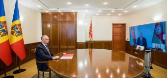 Ce a discutat Președintele Republicii Moldova cu Președintele Republicii Azerbaidjan