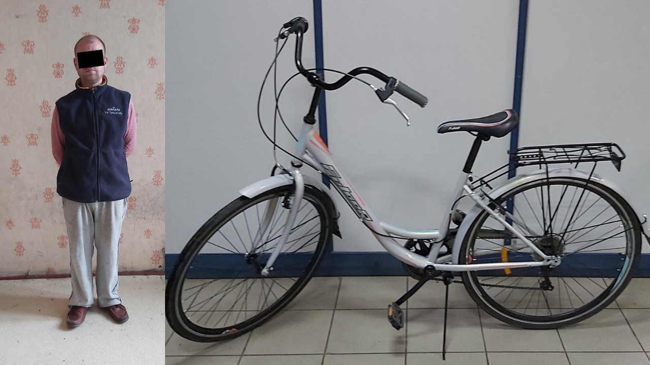A lăsat bicicleta în fața unui magazin, iar la întoarcere nu mai era. Suspectul – reținut